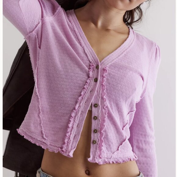 We The Free  Winnie Cardi, New, Large, Sweet Lilac - Picture 1 of 8